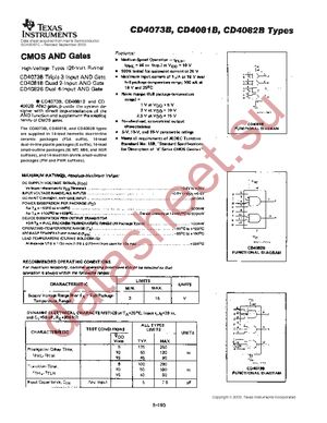 CD4073BE datasheet  